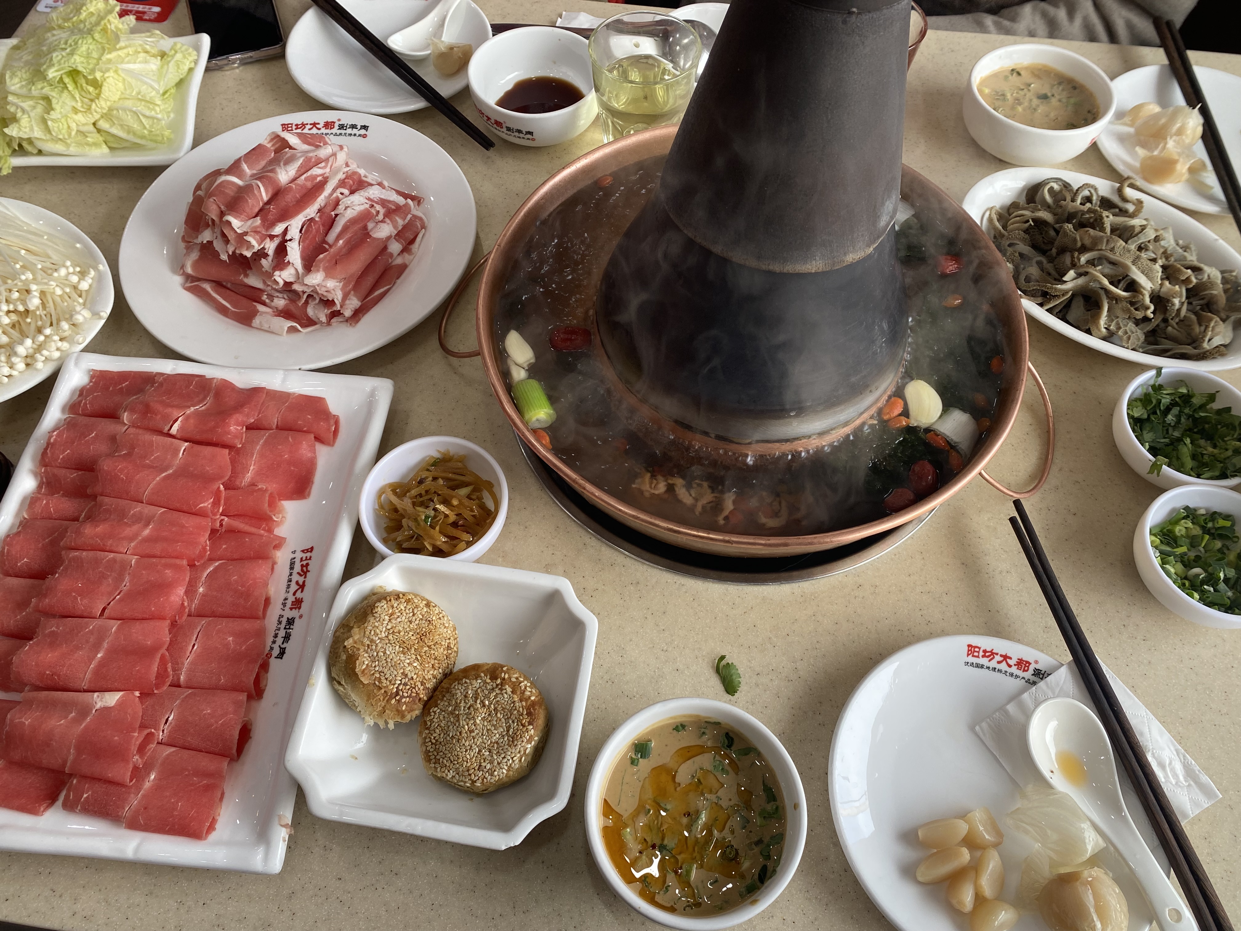 老北京铜锅涮肉！